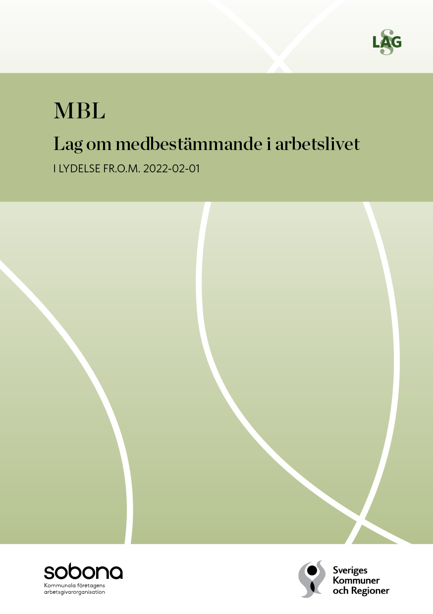 Bok: Lag om medbestämmande - MBL 
