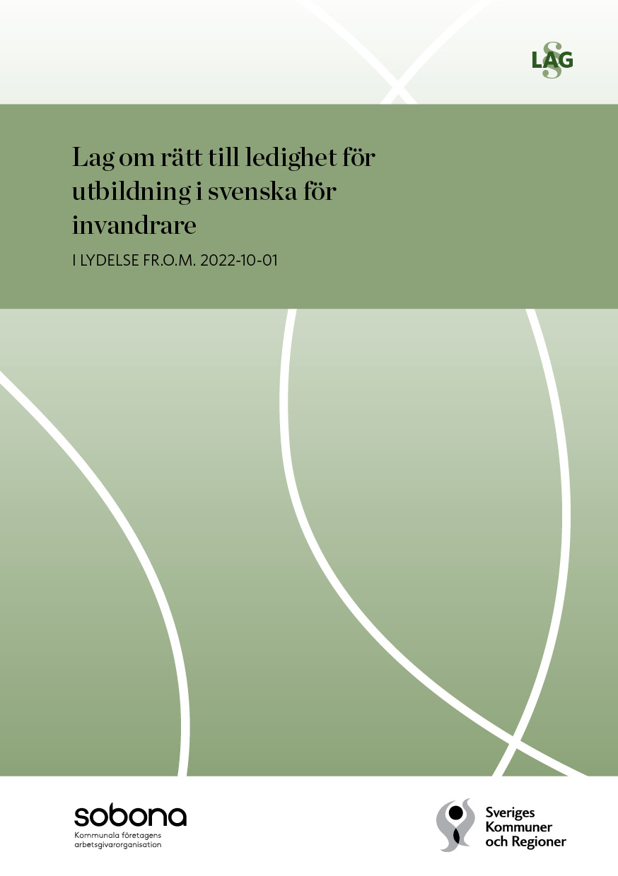 Bok: Lag om rätt till ledighet för utbildning i svenska för invandrare