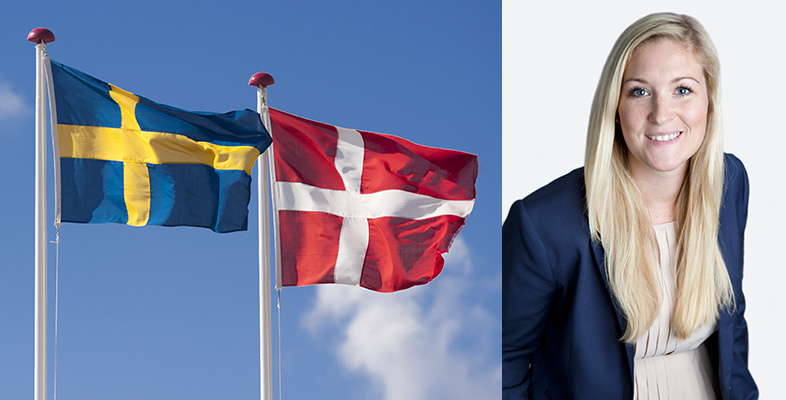 Svenska och danska flaggan, Anna Larsson